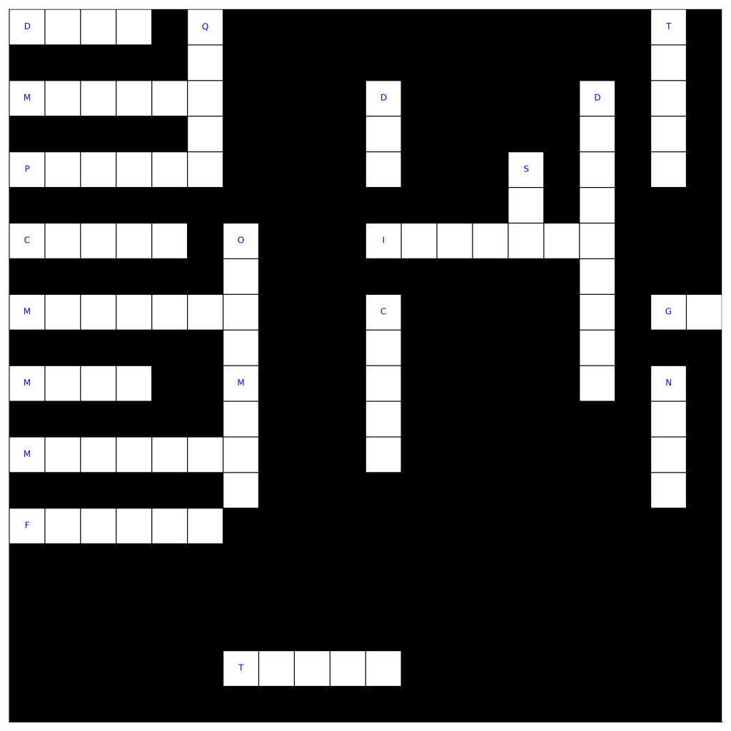 Here are some crosswords you can practice with: